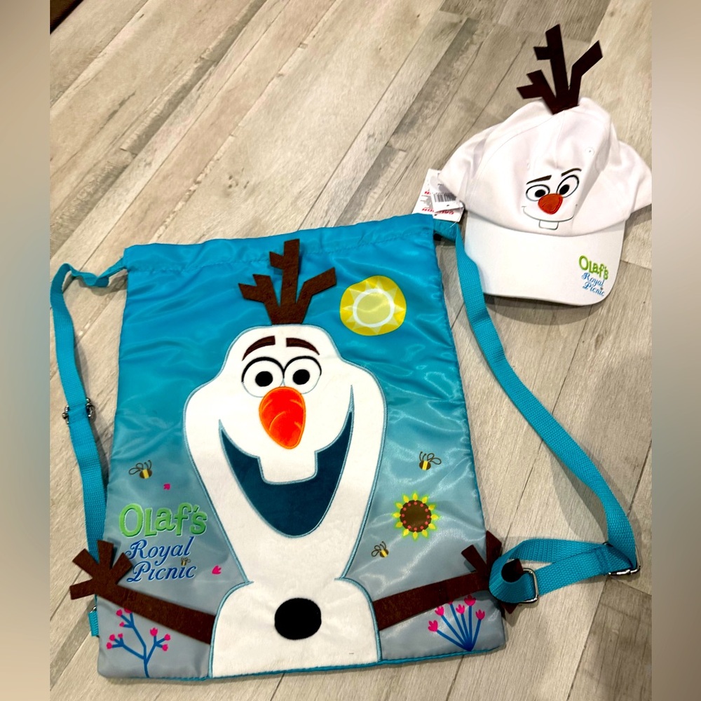 Disney Olaf's Adventure Bag and Cap Set - Blue and White